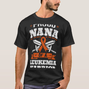 Proud Nana einer Leukämie Warrior Oma Bewusstsein T-Shirt