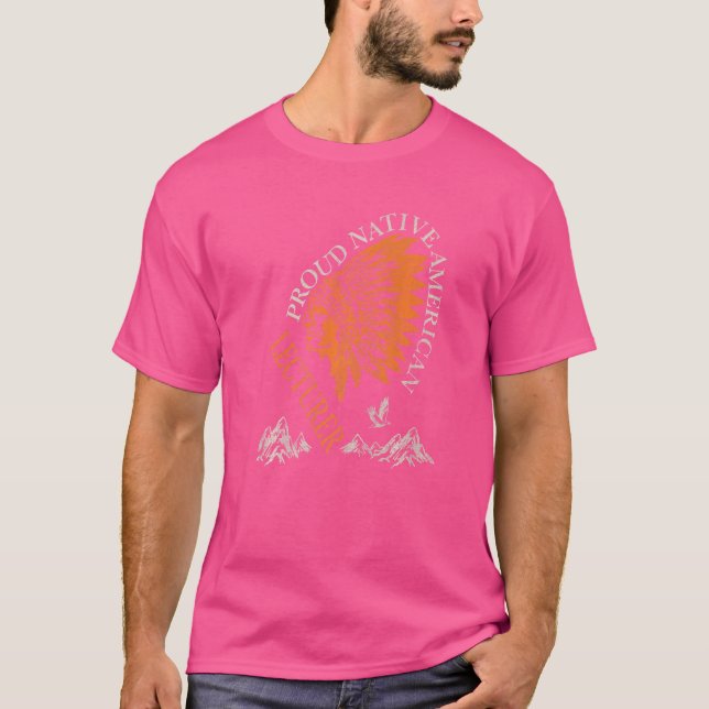 Proud Native American Job Lecturer T-Shirt (Vorderseite)