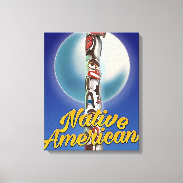 Proud Native American Leinwanddruck (Vorderseite)