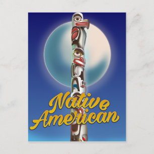 Proud Native American Postkarte