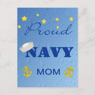 Proud Navy-Mama-Postkarte Postkarte
