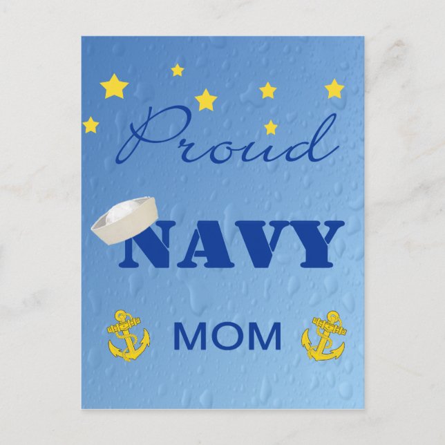 Proud Navy-Mama-Postkarte Postkarte (Vorderseite)