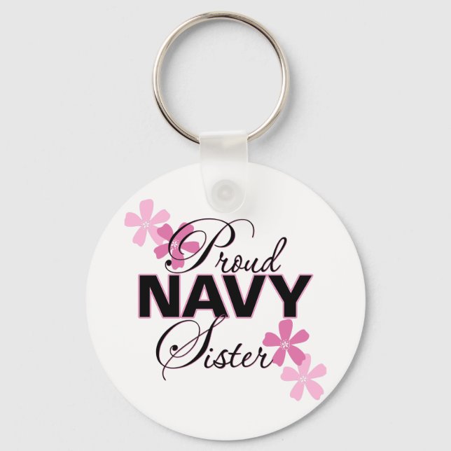 Proud Navy Sister Schlüsselanhänger (Vorderseite)