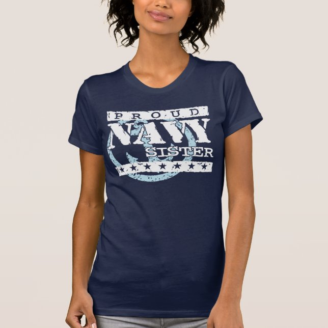 Proud Navy Sister T-Shirt (Vorderseite)