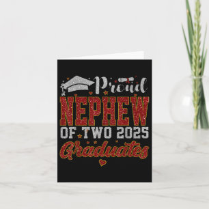 Proud Nephew von zwei 2025 Graduaten Muttermilch v Karte
