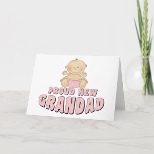 PROUD NEW    Grandad Girl Karte