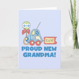 Proud New Oma-It ist ein Boy Tshirts and Gifts Ankündigung