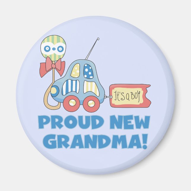 Proud New Oma-It ist ein Boy Tshirts and Gifts Magnet (Vorne)