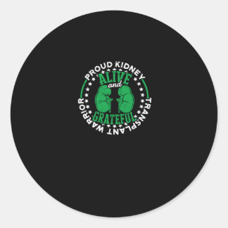 Proud Niere Transplantation Warrior Alive und Runder Aufkleber