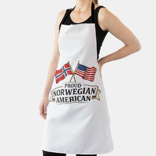 Proud Norwegian American Apron Schürze (InSitu)