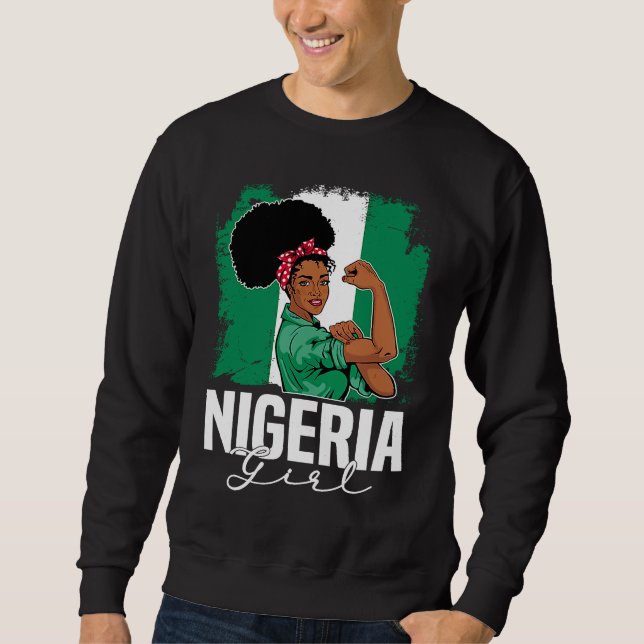 Proud Of My Nigerian Roots Nigeria BHM BLM Pride A Sweatshirt (Vorderseite)