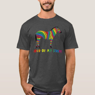 Proud of my Stripes Zebra LGB Pride Gay CSD Rainbo T-Shirt