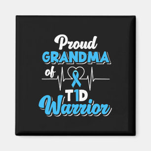 Proud Oma A T1d Warrior Diabetiker Diabetes A Magnet