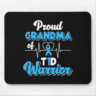 Proud Oma A T1d Warrior Diabetiker Diabetes A Mousepad