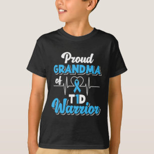 Proud Oma A T1D Warrior Diabetiker Diabetes A T-Shirt