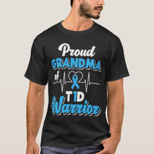Proud Oma A T1D Warrior Diabetiker Diabetes A T-Shirt