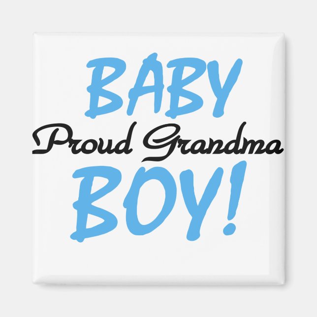 Proud Oma Baby Boy T Shirts und Geschenke Magnet (Vorne)