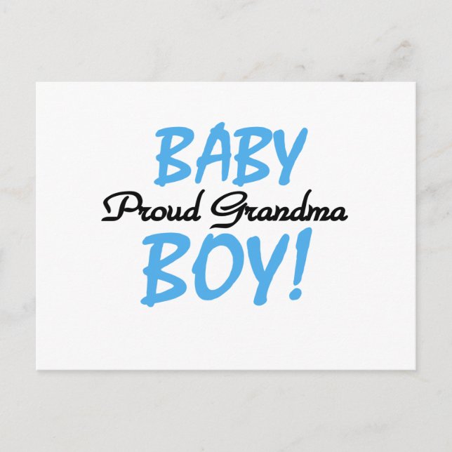 Proud Oma Baby Boy T Shirts und Geschenke Postkarte (Vorderseite)