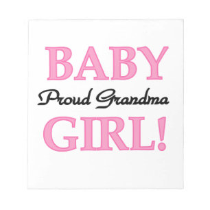 Proud Oma Baby Girl Geschenke Notizblock
