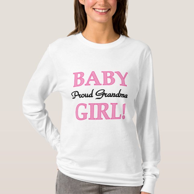 Proud Oma Baby Girl Tshirts und Geschenke (Vorderseite)