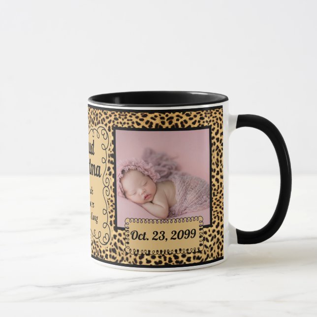 Proud Oma Cheetah Print 2 Foto Tasse (Rechts)