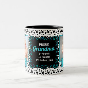 Proud Oma Dalmatiner Schwarz-Weiß-Foto Zweifarbige Tasse
