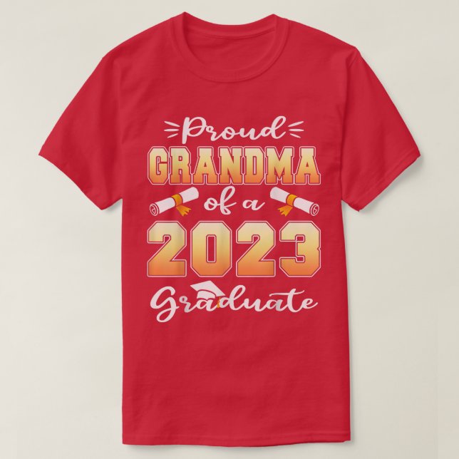 Proud Oma einer Klasse von 2023 Graduierte Senior  T-Shirt (Design vorne)