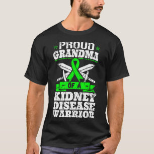 Proud Oma einer Nierenerkrankung Krieger Nierenbla T-Shirt