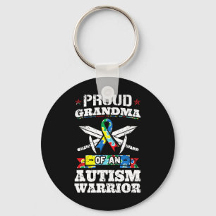 Proud Oma eines Autismus Kriegers Autistische Awar Schlüsselanhänger