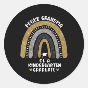 Proud Oma eines Kindergarten-Graduate-School Ra Runder Aufkleber