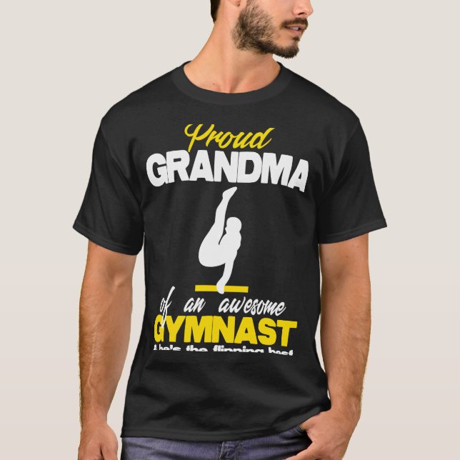 Proud Oma eines Phantastischen Boy Gymnast Bars Co T-Shirt (Vorderseite)