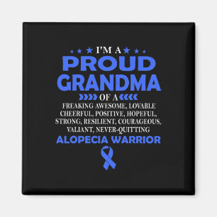 Proud Oma of Alopecia Kriegrior Magnet