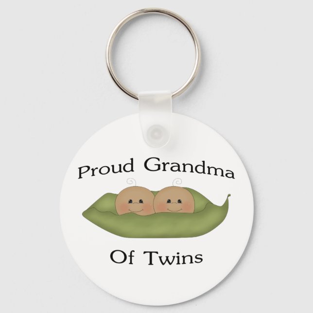 Proud Oma of Twins Schlüsselanhänger (Vorderseite)