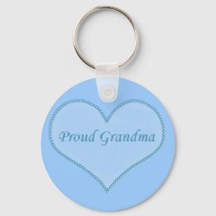 Proud Oma Schlüsselanhänger, blau Schlüsselanhänger