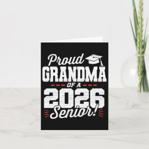 Proud Oma von 2026 Senior Cl von 26 Graduate G Karte
