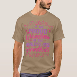 Proud Oma World's Best Grandkids Novelty  T-Shirt