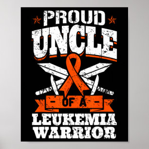 Proud Onkel einer Leukämie Warrior Tio Awareness B Poster