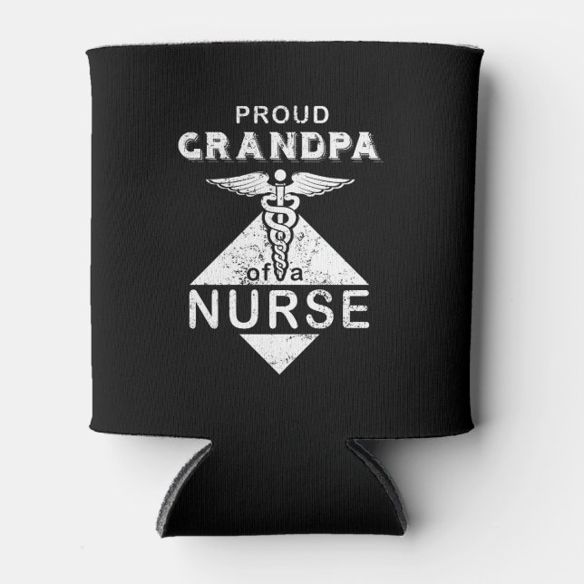 Proud Opa der Krankenschwestern und Krankenpfleger Dosenkühler (Vorderseite)