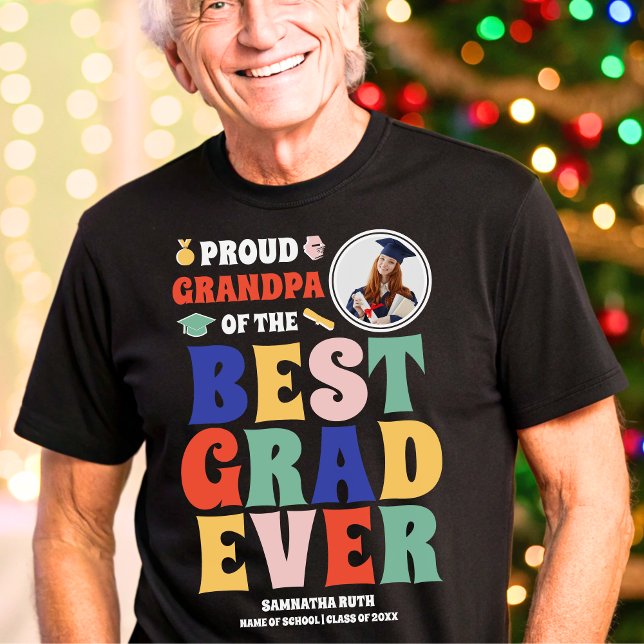 Proud Opa des besten Fotos aller Zeiten Tri-Blend Shirt (Von Creator hochgeladen)