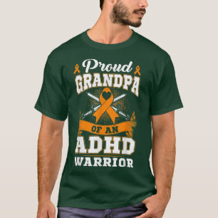 Proud Opa eines ADHS Krieger Aufmerksamkeitsdefizi T-Shirt
