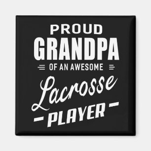Proud Opa eines Phantastischen Lacrosse Players Magnet