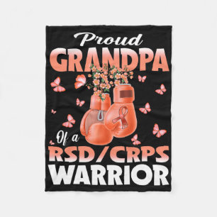 Proud Opa eines Rsd Crps Krieger Bewusstsein Boxi Fleecedecke