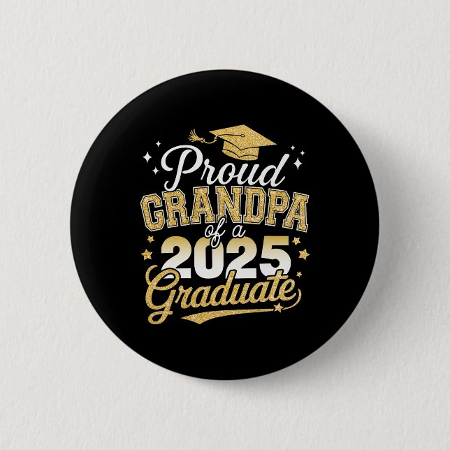 Proud Opa mit einer Cl von 2025 Grad Grad Button (Vorderseite)