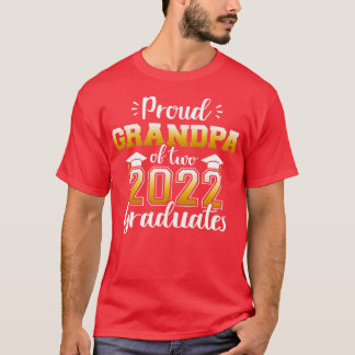 Proud Opa von zwei Klassen 2022 Absolventen Zwilli T-Shirt