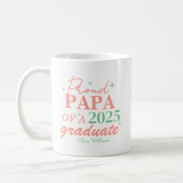 Proud papa of a graduate kaffeetasse (Links)
