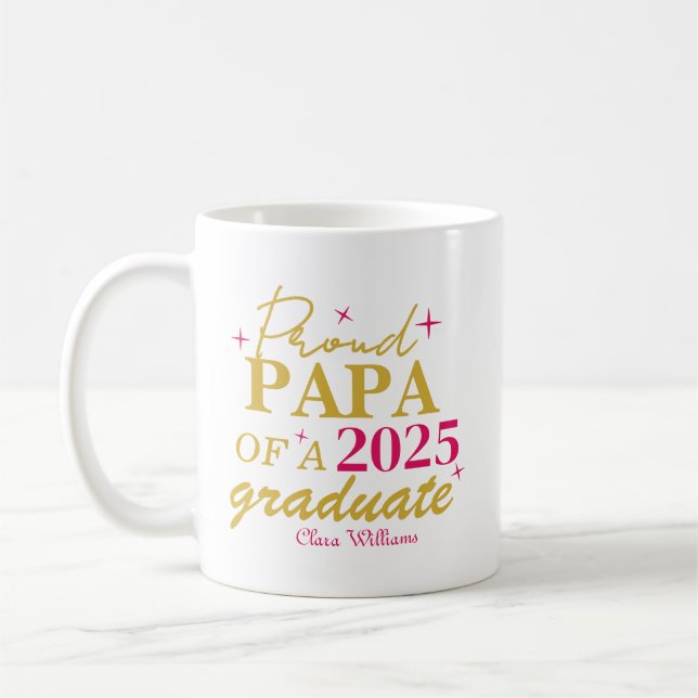 Proud papa of a graduate kaffeetasse (Links)