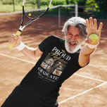 Proud Papaw vom Graduate T - Shirt<br><div class="desc">Abschluss Großvater T - Shirt mit einem Absolventen-Mortarboard, 5 Fotos Ihres Enkelkindes, das Sprichwort "stolze Papa des Absolventen", ihren Namen, Ort des Studiums, und Klasse Jahr.</div>