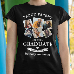 Proud Parent Abschluss Foto Collage T - Shirt