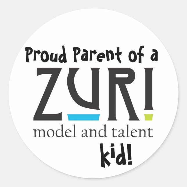 Proud Parent Runder Aufkleber (Vorderseite)