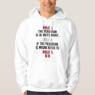 Proud Peruvian Roots Peru Flagge Peruanisches Erbe Hoodie